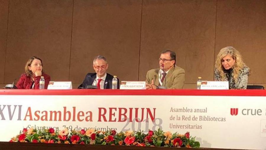 A directora da Biblioteca Universitaria continuará dous anos máis como secretaria executiva de Rebiun