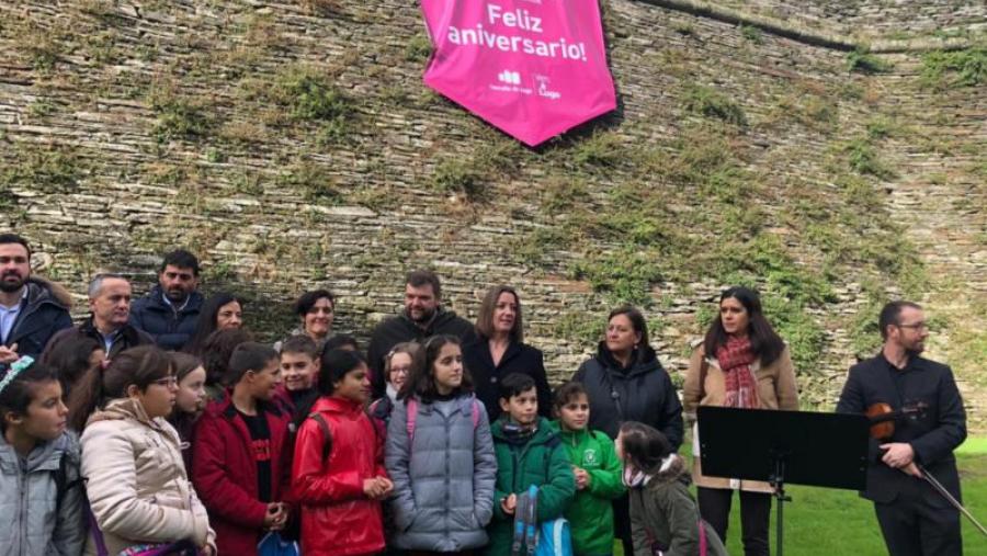 Acto conmemorativo do 18 anos da declaración da muralla de Lugo como Patrimonio da Humanidade pola Unesco