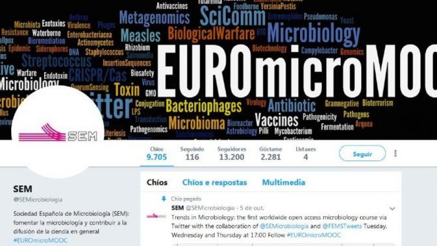 Captura do perfil de TW da Sociedade Española de Microbioloxía