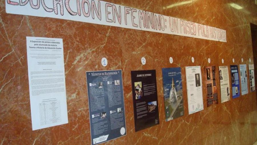 Detalle na instalación inaugurada este venres en Formación do Profesorado