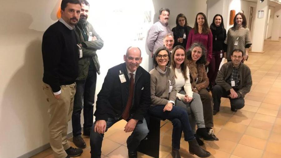 Persoal do AVTE e do CiMUS, xunto con outros integrantes de CÓDIGOMÁIS desprazados ata Suecia