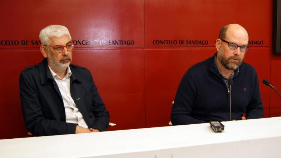 Elías J. Torres e Martiño Noriega. Foto: Concello de Santiago
