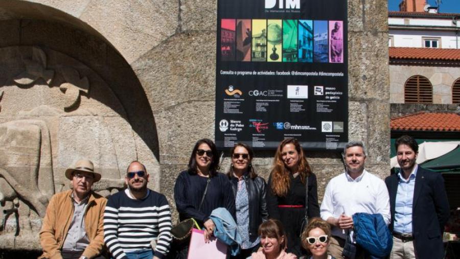 Representantes das institucións participantes no Día Internacional dos Museos en Compostela. Foto: MV Representantes das institucións participantes no Día Internacional dos Museos en Compostela. Foto: MV